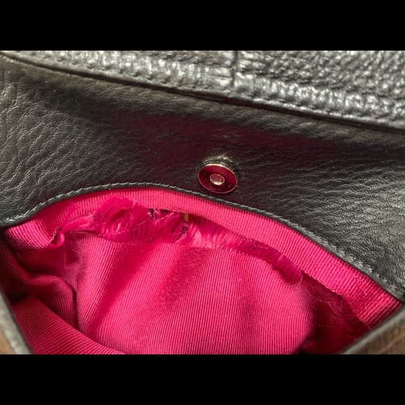 Auth OR by Oroton black leather crossbody bag - Picture 6 of 16